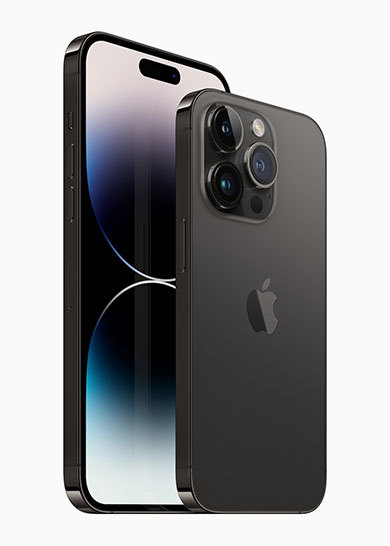 iPhone 14 Pro（右）とiPhone 14 Pro Max（左）