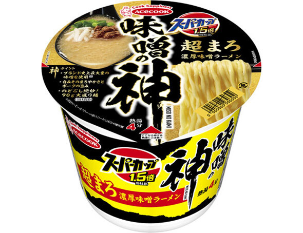 エースコック　スーパーカップ1.5倍　味噌の神　超まろ濃厚味噌ラーメン