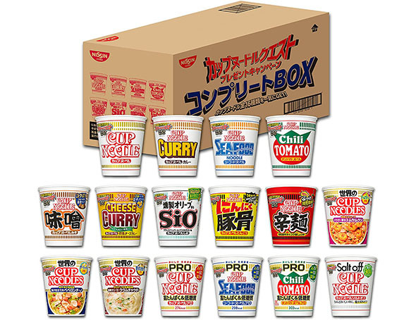 日清食品 カップヌードル クエスト キャンペーン 16種 コンプリートBOX