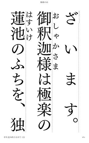 フォントは最小でも最大でも美しく読みやすく表示