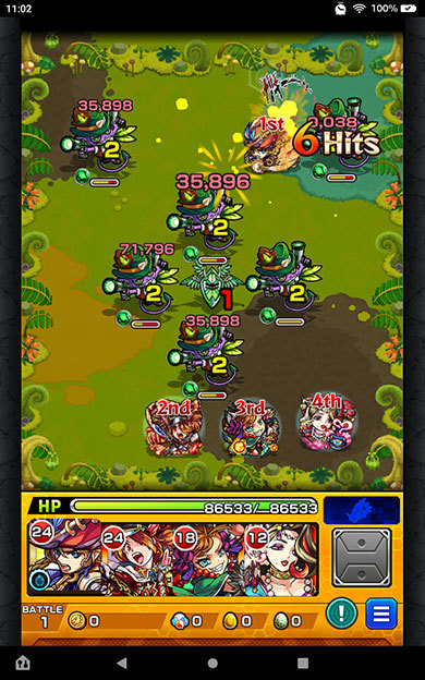 モンストもスムーズに遊べます