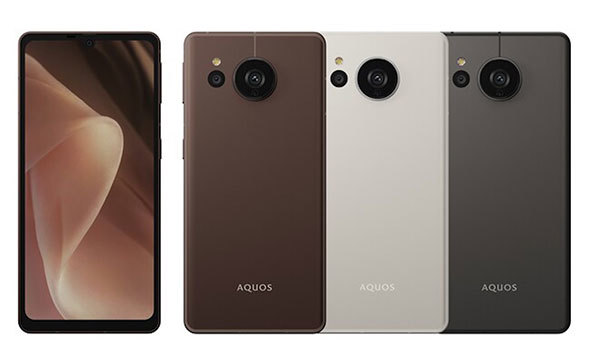 「AQUOS sense7 plus」。カラーはディープカッパー、シルバー、ブラックの3色