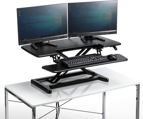 サンワダイレクト「スタンディングデスク 100-MR157BK」