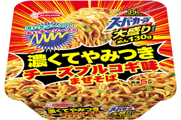 エースコック　スーパーカップ大盛り 濃くてやみつき チーズプルコギ味まぜそば