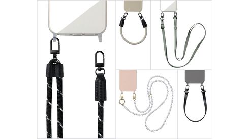 エレコム ストラップとiPhone用ストラップ対応ケース