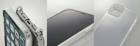 エレコム ストラップとiPhone用ストラップ対応ケース