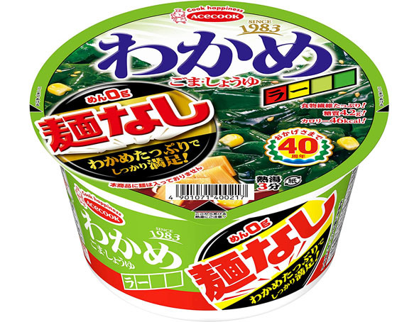 エースコック わかめラー 麺なし ごま・しょうゆ