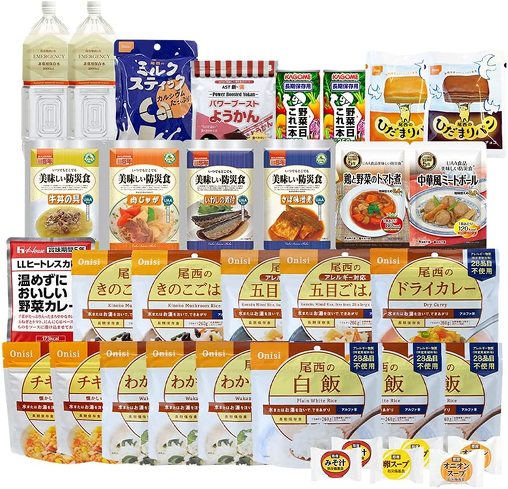 「長期保存の非常食セット5日分」