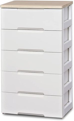 今売れているタンス／チェスト：アイリスオーヤマ「ウッドトップチェスト 5段 HG-555R ホワイト」