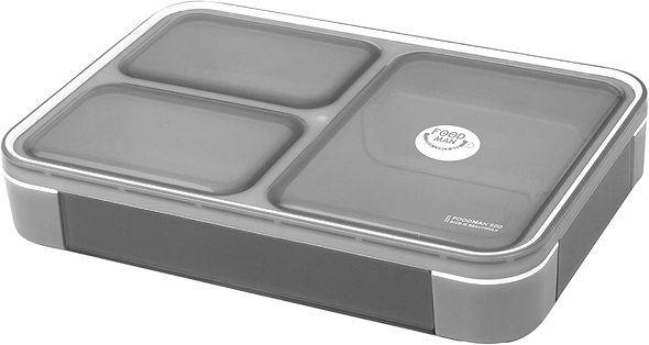 今売れている弁当箱:シービージャパン「弁当箱 クリアグレー 薄型 フードマン 600ml DSK」