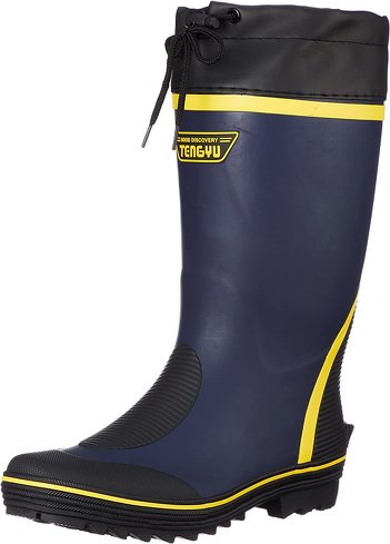 今売れているレインブーツ:富士手袋工業「レインブーツ カバー付 799 メンズ NAVY」