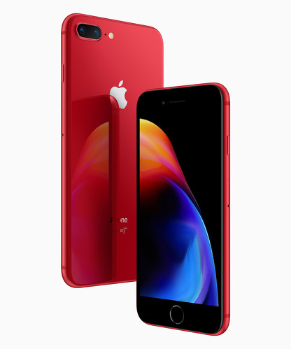 「iPhone 8/8 Plus」の(PRODUCT)RED Special Edition(2018年4月発表)