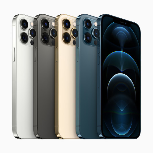 「iPhone 12 Pro/Pro Max」のグラファイト(左から2番目)(2020年10月発表)