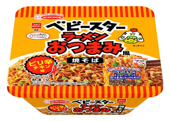 エースコック ベビースターラーメンおつまみ風焼そば ピリ辛チキン味