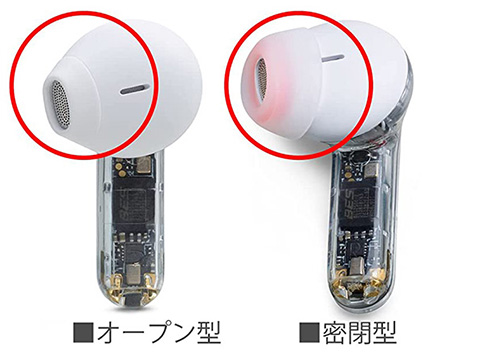 ワイヤレスイヤフォン