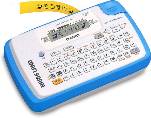 カシオ「ネームランド KL-P40BU」