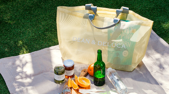 DEAN & DELUCA「メッシュトートバッグ シトラスイエロー」