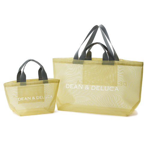DEAN & DELUCA「メッシュトートバッグ シトラスイエロー」