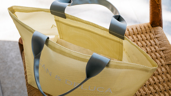 DEAN & DELUCA「メッシュトートバッグ シトラスイエロー」