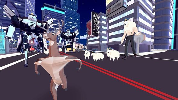 ニンテンドースイッチのバカゲー:PLAYISM「ごく普通の鹿のゲーム DEEEER Simulator 鹿フル装備エディション」