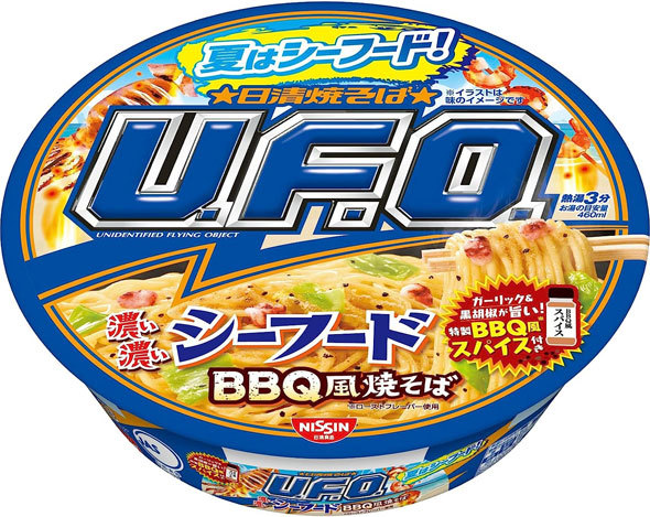 日清食品　日清焼そばU.F.O. 濃い濃いシーフードBBQ風焼そば