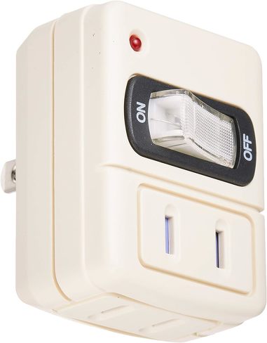 今売れているスイッチ付き電源タップ:ヤザワ「雷サージ付省エネタップ2個口白 Y02FUSK210WH」