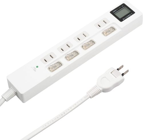 ワットチェッカー:EXHEART「ワットメーター付スイッチタップ ETA-WM420」