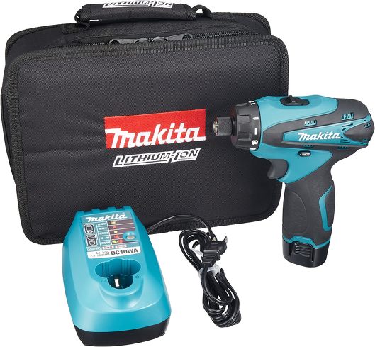 今売れている電動ドリルドライバー:マキタ「充電式ドライバドリル 10.8V 本体付属バッテリー1個搭載モデル DF030DWSP」