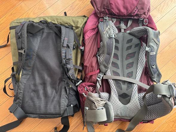 登山リュック・フレームの有無