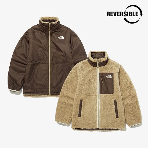今売れているノースフェイスのアウター：「PLAY GREEN RVS FLEECE HOODIE」