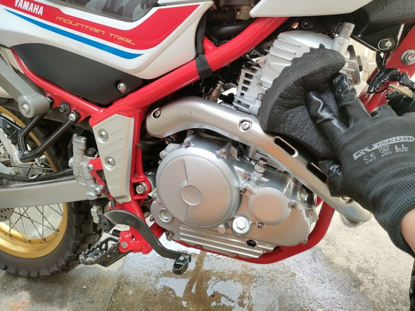 バイクの冬眠