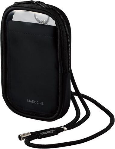 エレコム「スマホショルダー　MAPOCHE クリアポーチタイプ P-MAP05BK」