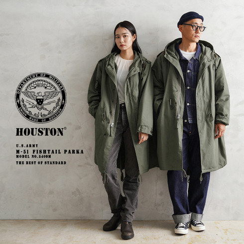 3位：ヒューストン「米軍 M-51パーカ モッズコート」