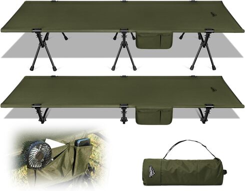 wolfyok outdoors「折りたたみ式キャンプコット XJC01A」