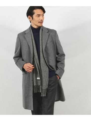 今売れているメンズコート:TAKEO KIKUCHI「ウールカシミヤブレンド チェスターコート」