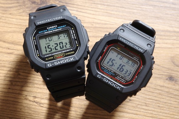 （左）DW-5600E-1、（右）GW-M5610U-1JF