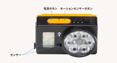 サンワダイレクト「モーションセンサーヘッドライト」