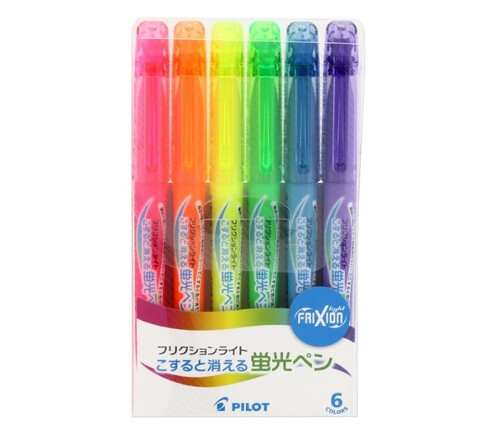 パイロット（Pilot）「消せる蛍光ペン フリクションライト 6色 SFL-60SL-6C」