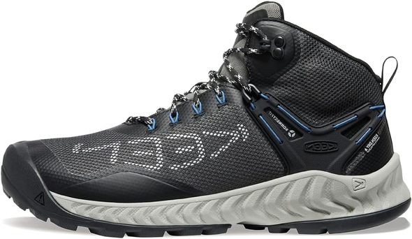 今売れているキーン(KEEN)の防水トレッキングシューズ:「トレッキングシューズ ネクシス エヴォ ミッド ウォータープルーフ メンズ」