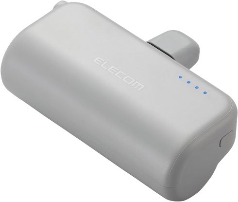 エレコム「直挿しバッテリー USB-C 5000mAh DE-C43L-5000DGY」