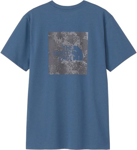ノースフェイスの夏用Tシャツ：「ショートスリーブランメッシュスクエアロゴティー メンズ」