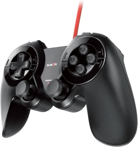 今売れているPC用ゲームパッド:エレコム「マクロ機能搭載“DUX”MMO有線ゲームパッド JC-DUX60BK」