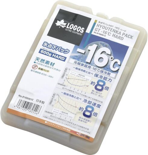 ロゴス「氷点下パック GTマイナス16度 600g 81660612」