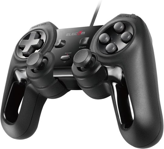 今売れているPC用ゲームパッド:エレコム「超高性能有線ゲームパッド JC-U4013SBK」
