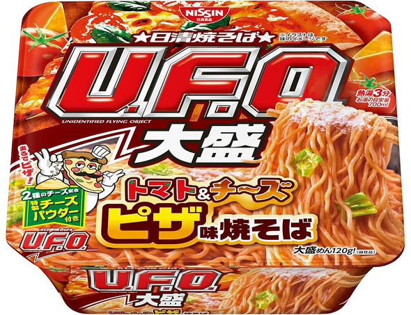 日清食品　日清焼そばU.F.O.大盛 トマト&チーズ ピザ味焼そば
