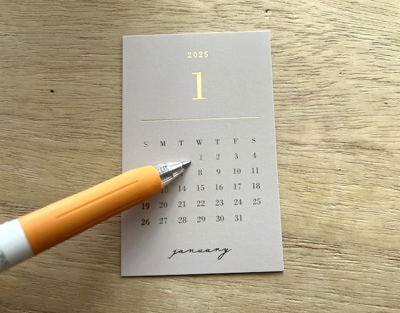 細かく予定を書き込むことはできない