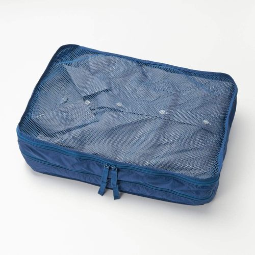 無印良品 ポリエステルたためる仕分けケース ダブルタイプ M