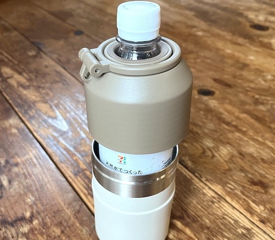 背の高い500mlのペットボトルは入らず