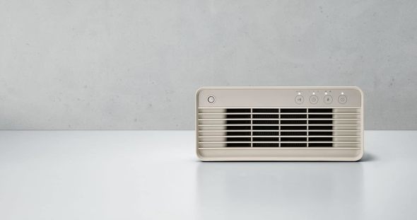 ポータブルヒーター：スリーアップ「人感センサー付 2WAYスリムセラミックヒーター」