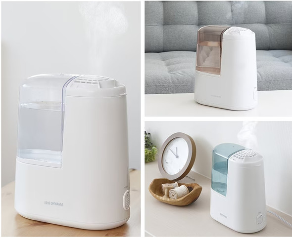 アイリスオーヤマ 加湿器 スチーム式 AHM-H12B-C